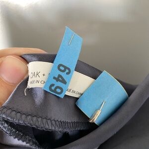 Oak & Fort Cowl Neck Satin Midi Dress Size L